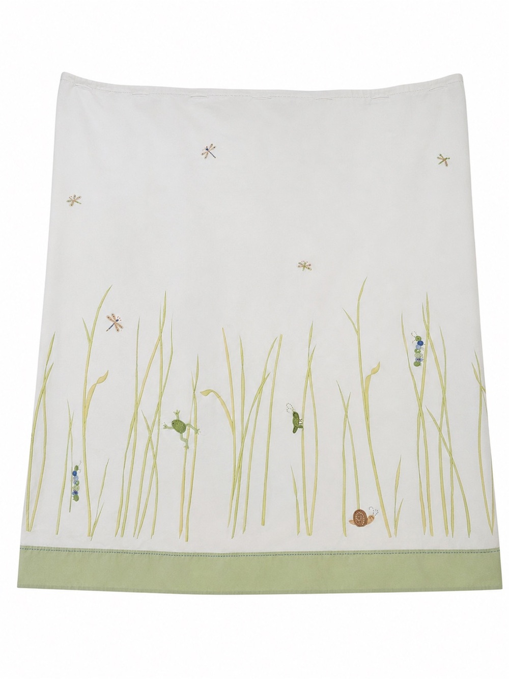 Pottery Barn Kids Spring Meadow Embroidered Shower Curtain Frog 72x72